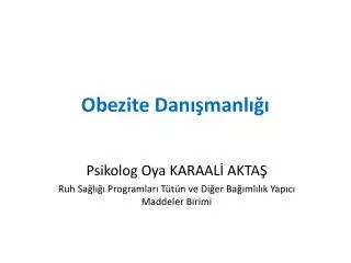 obezite dan manl