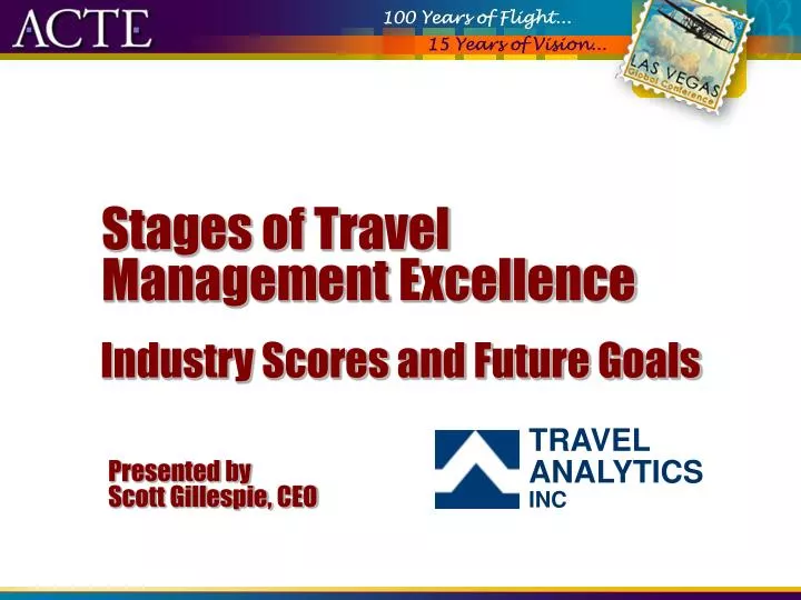 stages of travel management excellence