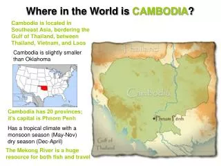 Where in the World is CAMBODIA ?