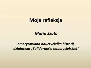 moja refleksja