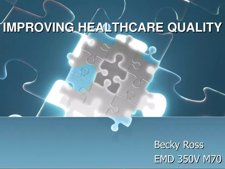 improving healthcare quality