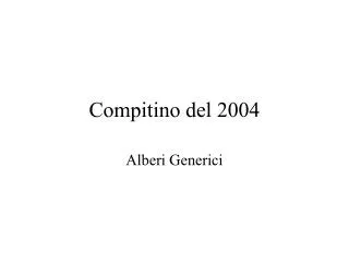 compitino del 2004