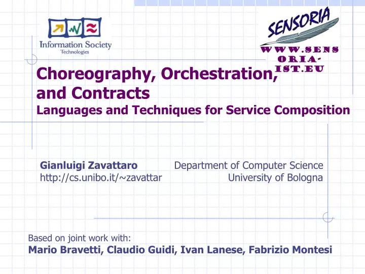 choreography orchestration and contracts languages and techniques for service composition