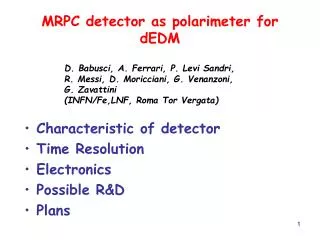 MRPC detector as polarimeter for dEDM
