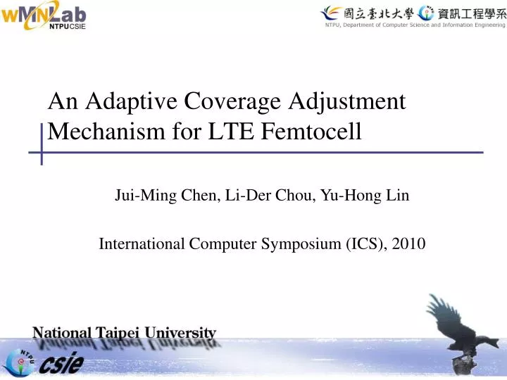 an adaptive coverage adjustment mechanism for lte femtocell