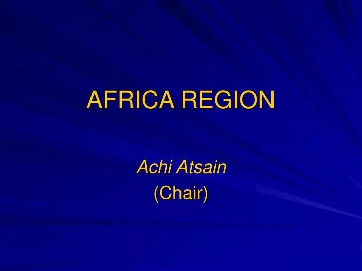 africa region