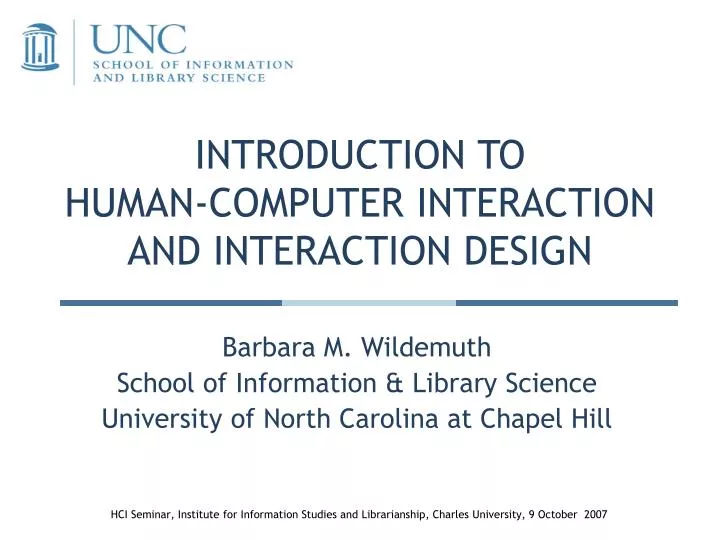 introduction to human computer interaction and interaction design