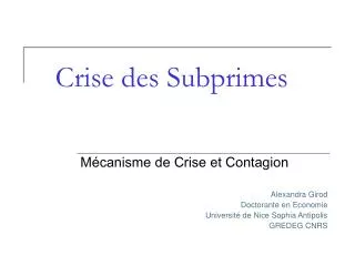 crise des subprimes