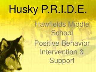 Husky P.R.I.D.E.