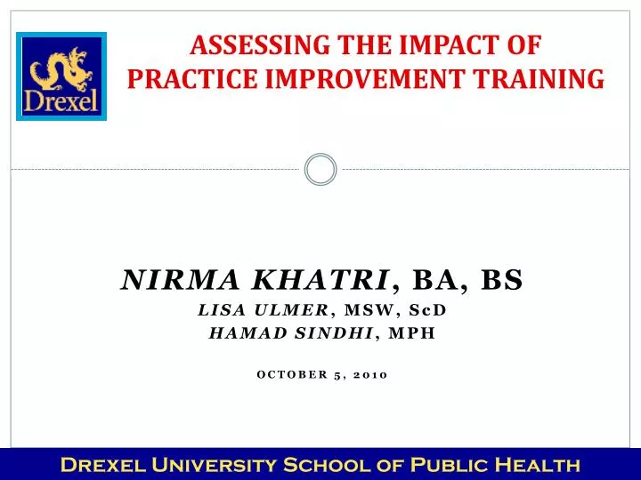 assessing the impact of practice improvement training