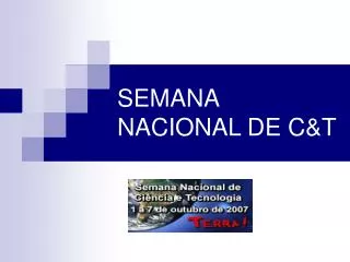semana nacional de c t