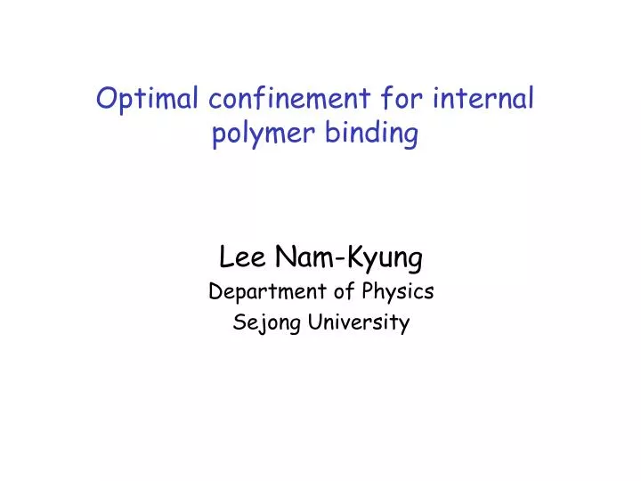 lee nam kyung department of physics sejong university