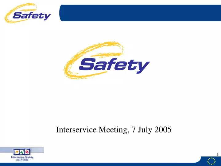 interservice meeting 7 july 2005