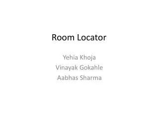 Room Locator