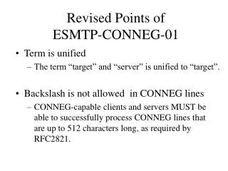 Revised Points of ESMTP-CONNEG-01