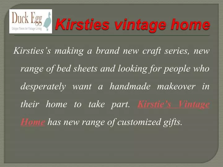 kirsties vintage home