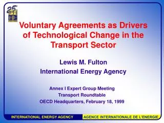 Voluntary Agreements as Drivers of Technological Change in the Transport Sector