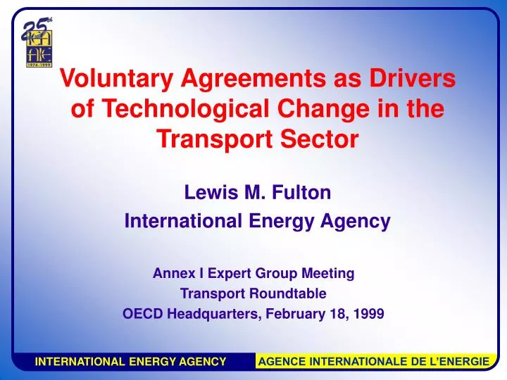 voluntary agreements as drivers of technological change in the transport sector