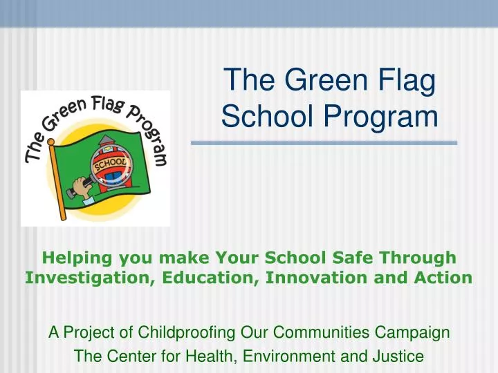 the green flag school program