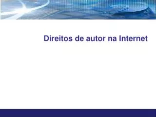 direitos de autor na internet