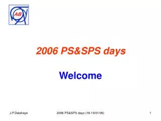 2006 PS&amp;SPS days