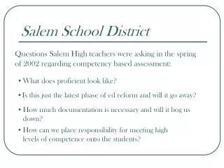 Salem School District