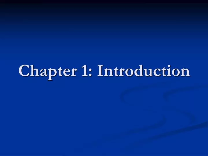 chapter 1 introduction