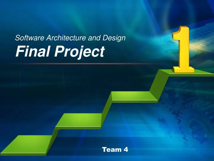 software architecture and design final project