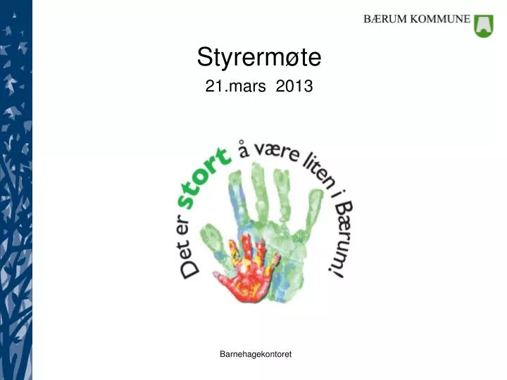 styrerm te 21 mars 2013