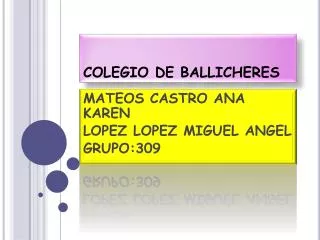 colegio de ballicheres