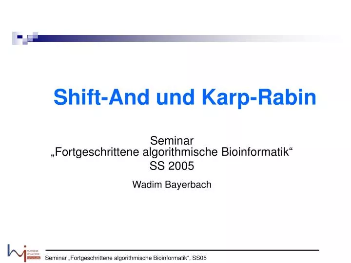 shift and und karp rabin