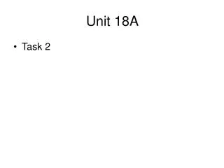 Unit 18A