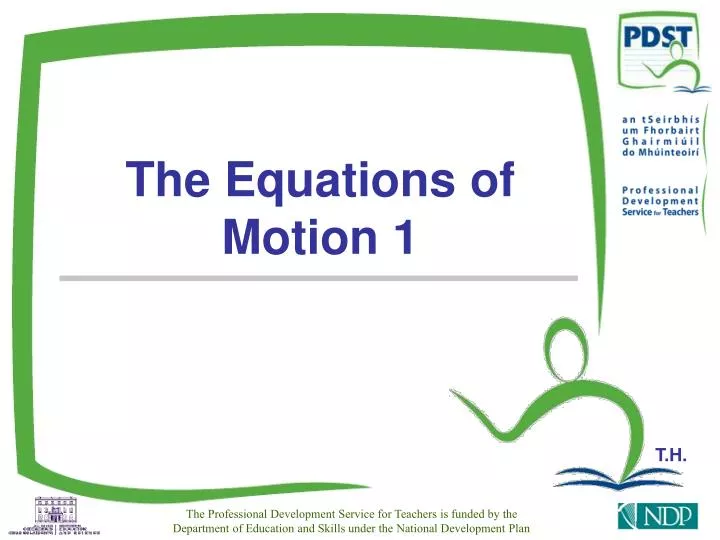 the equations of motion 1
