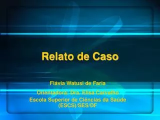 relato de caso