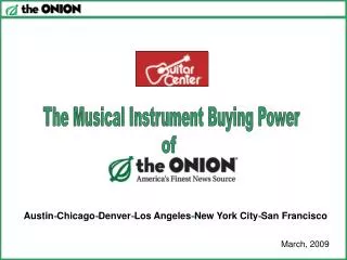 The Musical Instrument Buying Power