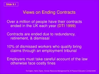 Views on Ending Contracts