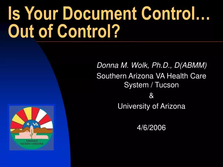 is your document control out of control