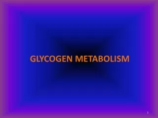 GLYCOGEN METABOLISM