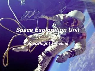 Space Exploration Unit