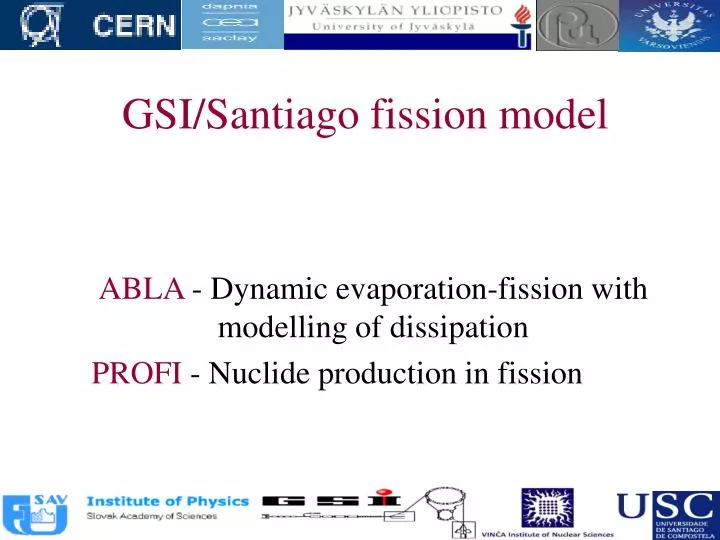gsi santiago fission model
