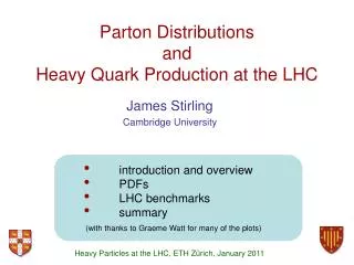 Parton Distributions and Heavy Quark Production at the LHC