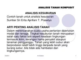 analisis tanah komposit