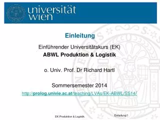 einleitung