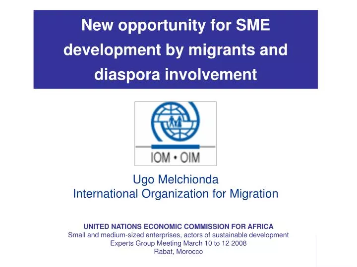 new opportunity for sme development by migrants and diaspora involvement