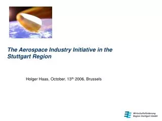 The Aerospace Industry Initiative in the Stuttgart Region