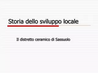 storia dello sviluppo locale