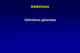 addictions