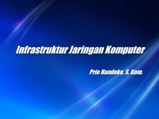 infrastruktur jaringan komputer