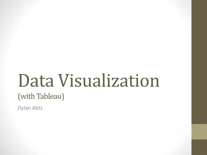 data visualization with tableau