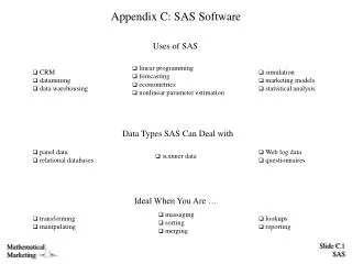 Appendix C: SAS Software